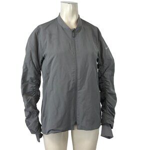 NIKE ~ WOMENS SMALL ~ GRAY FULL ZIP LIGHT WEIGHT JACKET